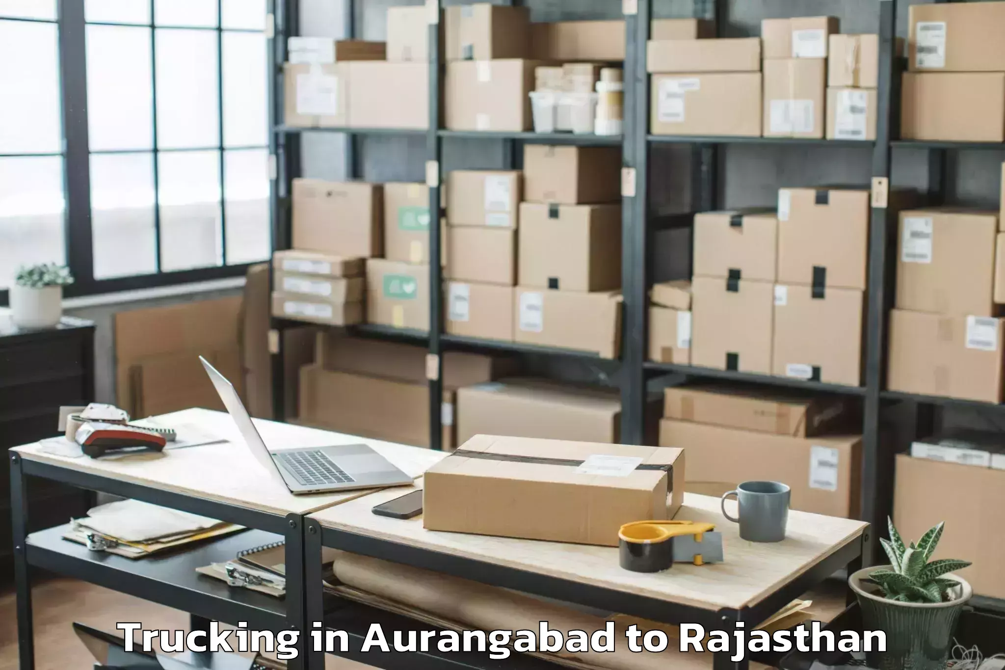 Book Aurangabad to Gudha Malani Trucking Online